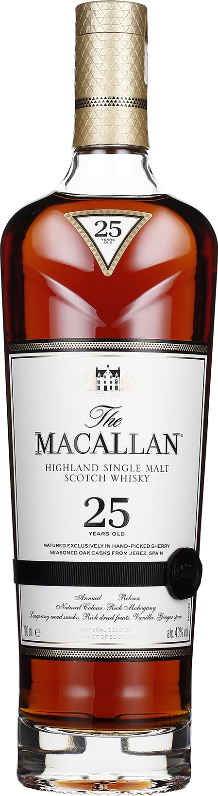 Drankdozijn The Macallan 25 years Sherry Oak 70CL aanbieding