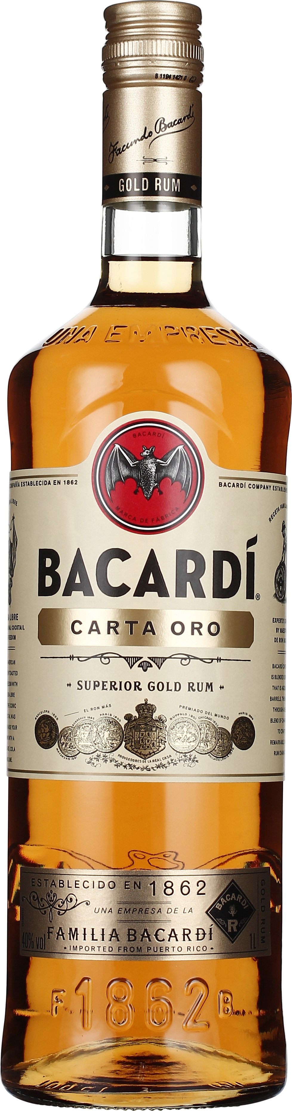 Drankdozijn Bacardi Carta Oro 1LTR aanbieding