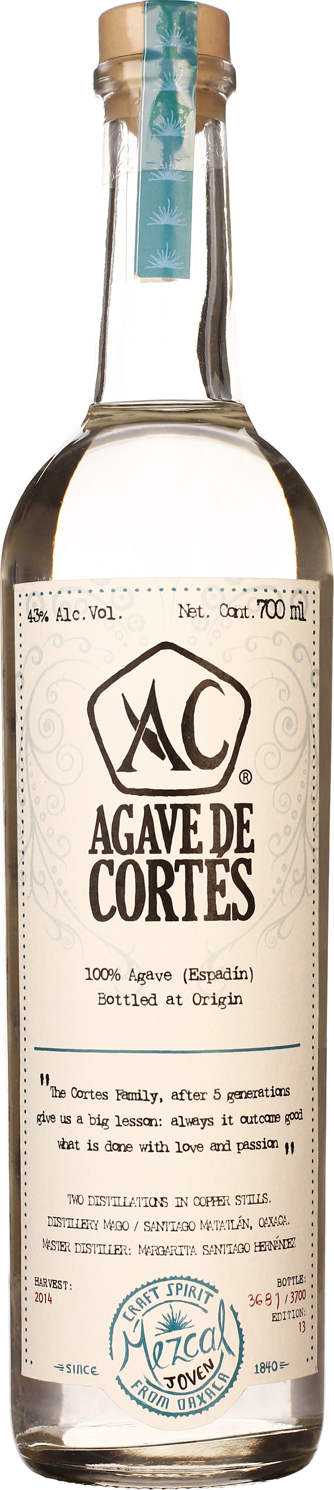 Drankdozijn Agave de Cortes Joven 70CL aanbieding