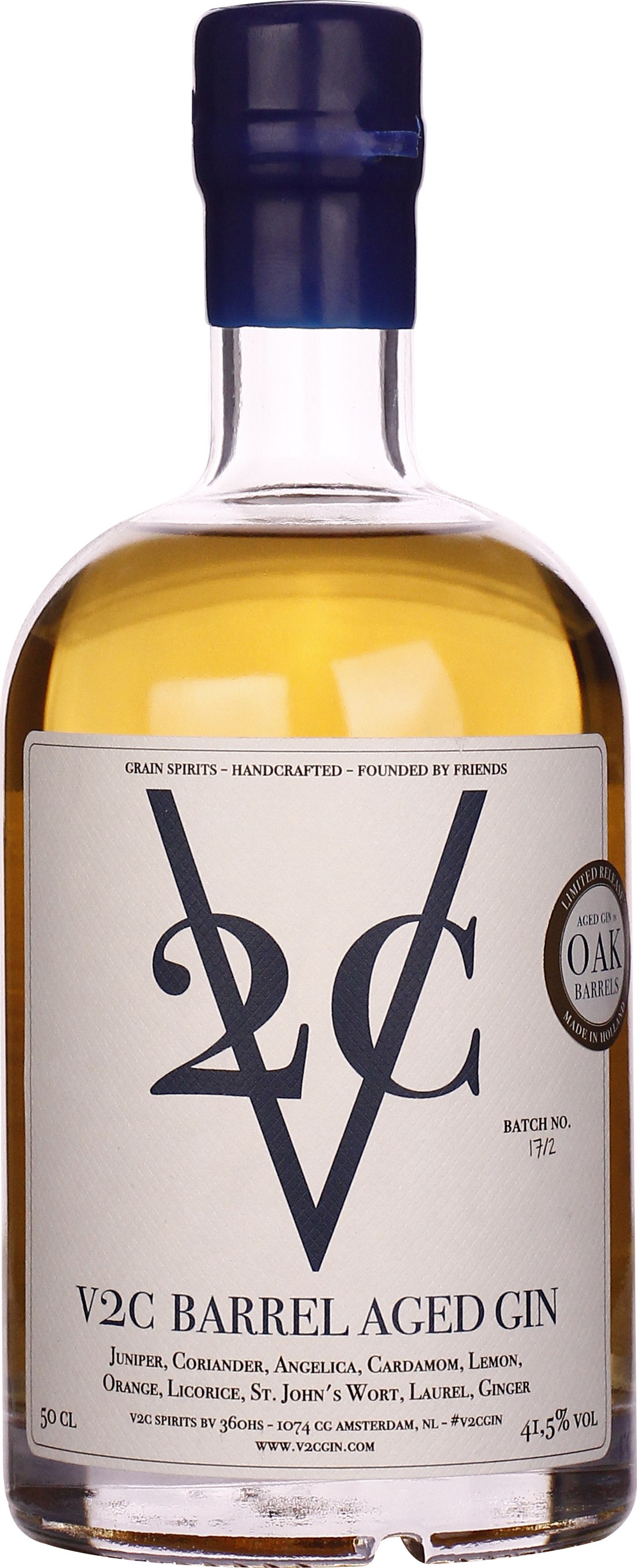 Drankdozijn V2C Barrel Aged Dutch Dry Gin 50CL aanbieding