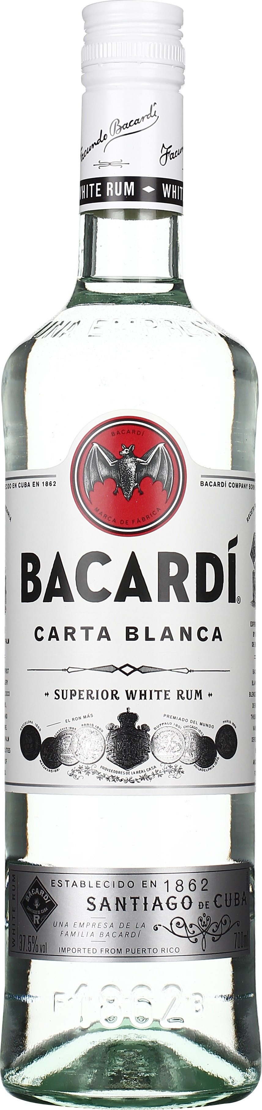 Drankdozijn Bacardi Carta Blanca 70CL aanbieding