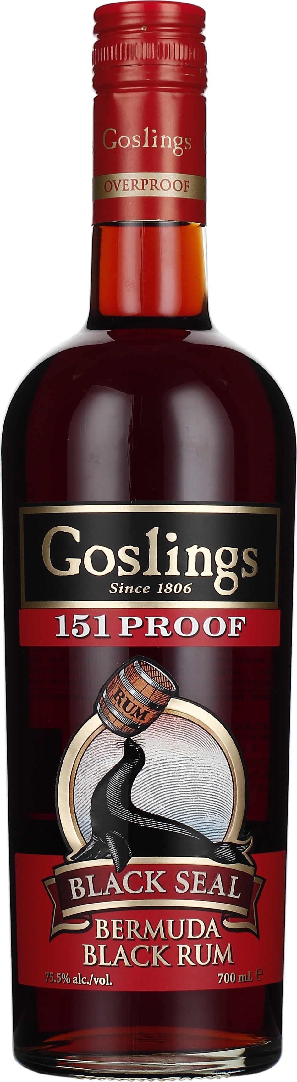 Drankdozijn Gosling's Black Seal 151 Proof 70CL aanbieding