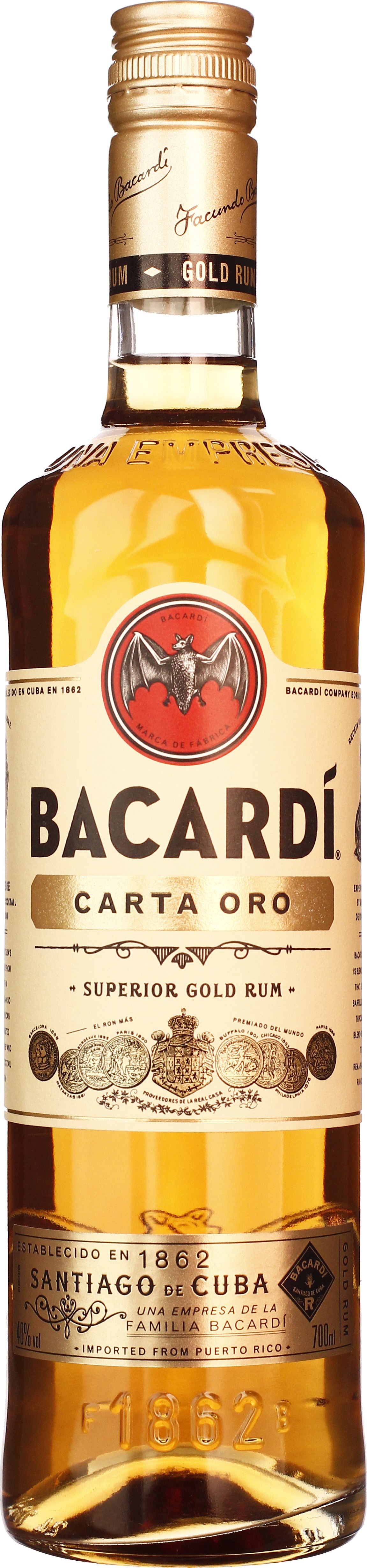 Drankdozijn Bacardi Carta Oro 70CL aanbieding