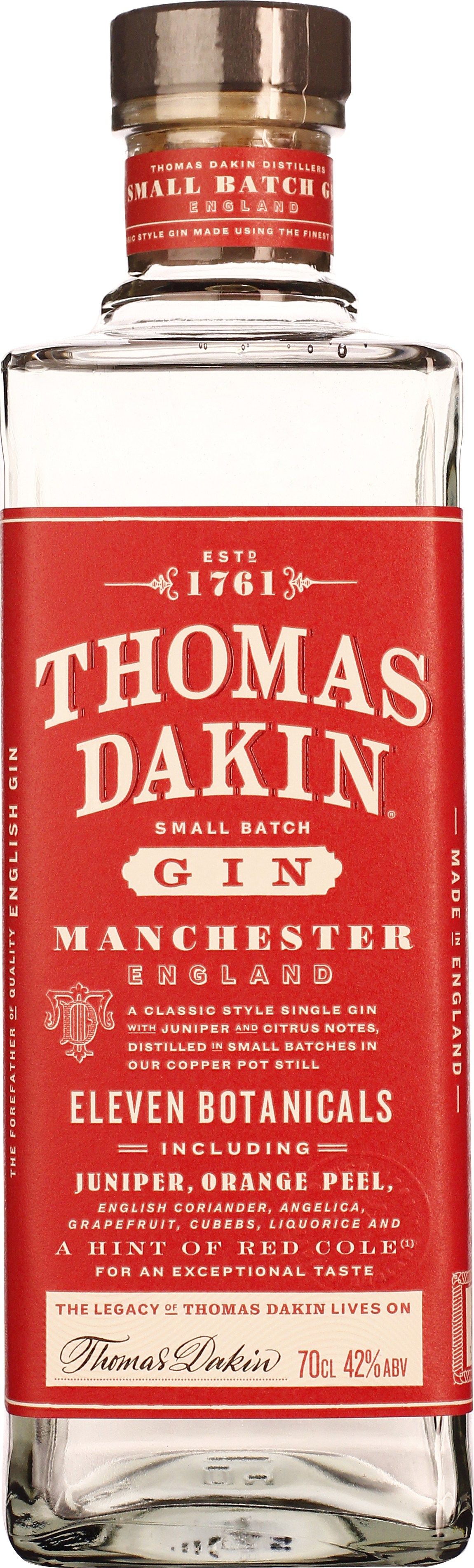 Drankdozijn Thomas Dakin Small Batch Gin 70CL aanbieding