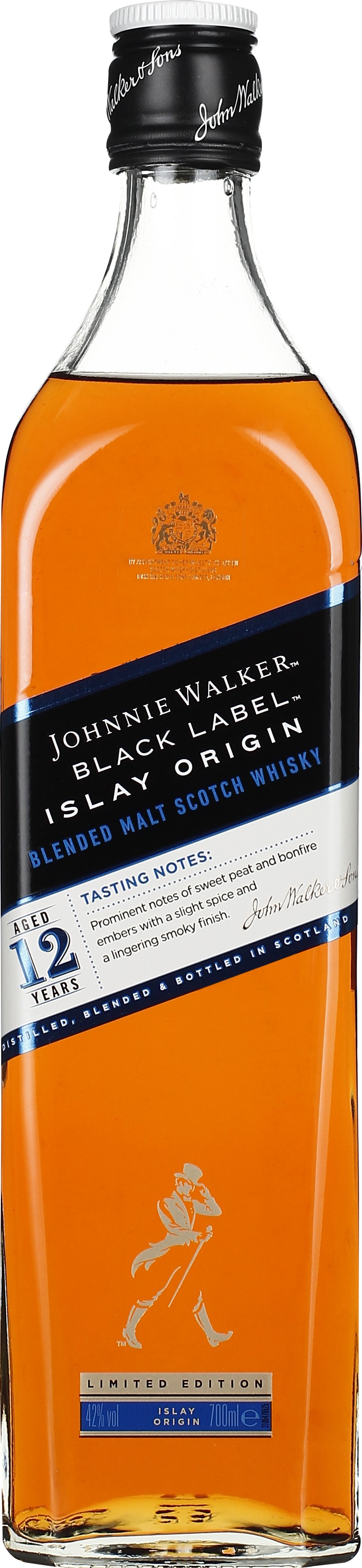 Drankdozijn Johnnie Walker Black Label Islay Origin 70CL aanbieding