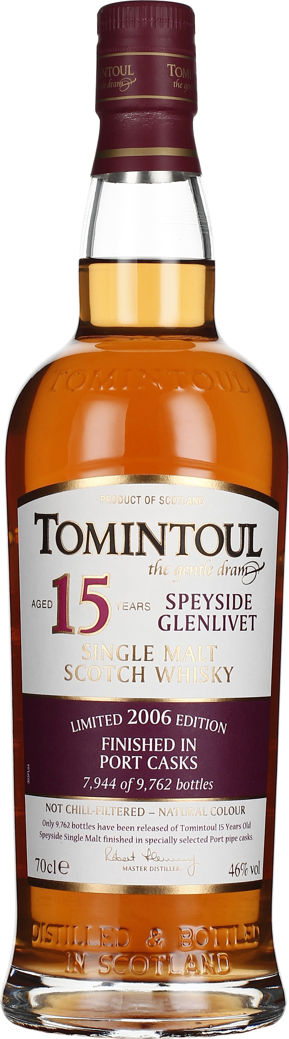 Drankdozijn Tomintoul 15 years 2006 Port Cask Finish 70CL aanbieding