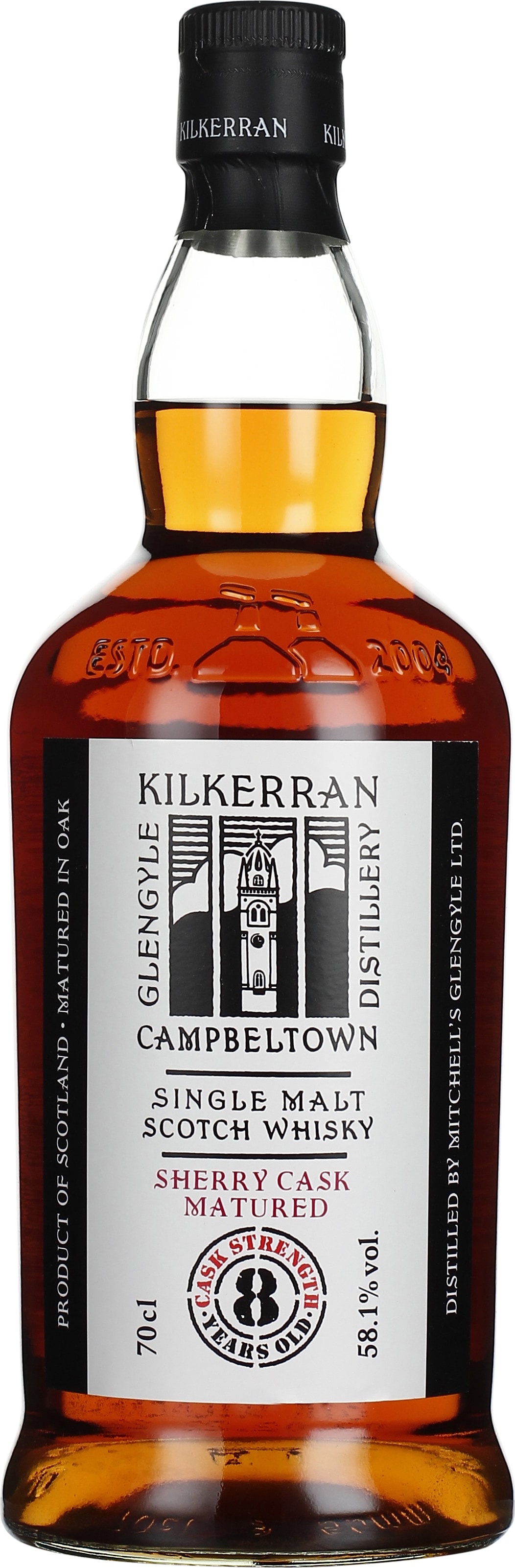 Drankdozijn Kilkerran 8 years Sherry Cask 70CL aanbieding