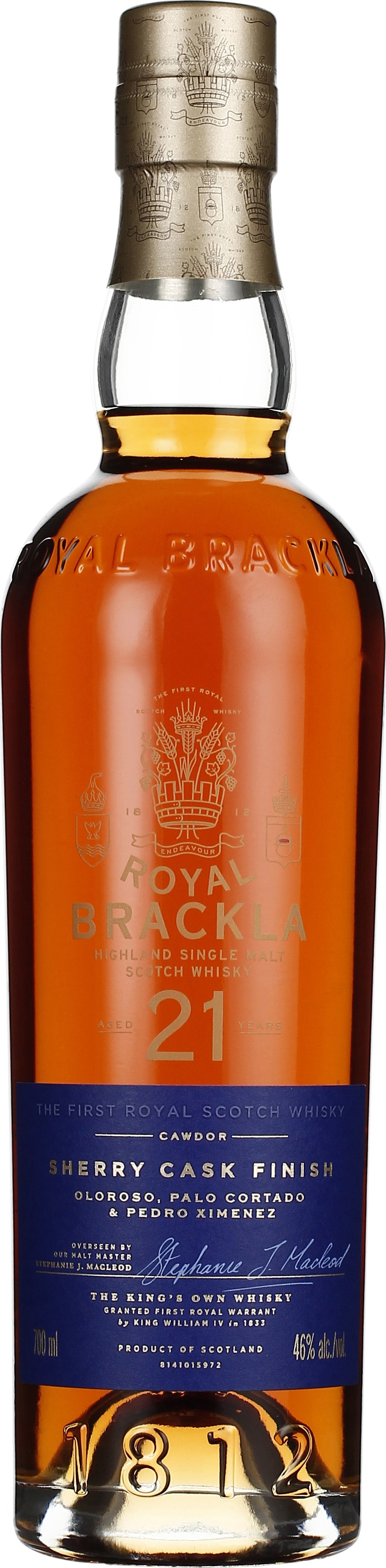 Drankdozijn Royal Brackla 21 years Sherry Finish 70CL aanbieding