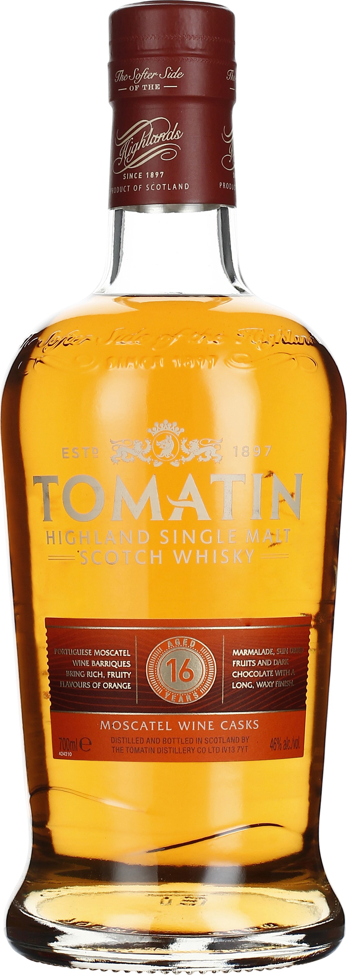 Drankdozijn Tomatin 16 years Moscatel Finish 70CL aanbieding