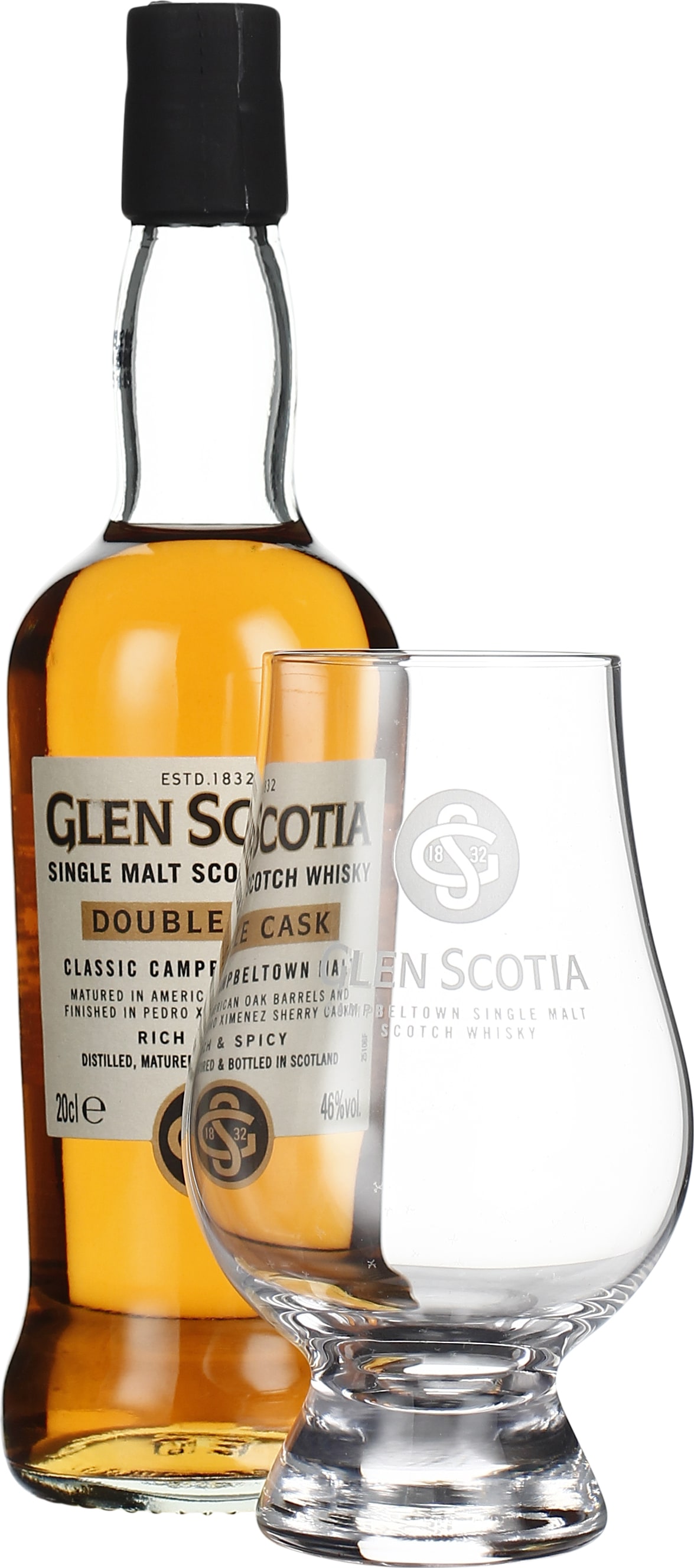 Drankdozijn Glen Scotia Double Cask Mini Giftset 20CL aanbieding