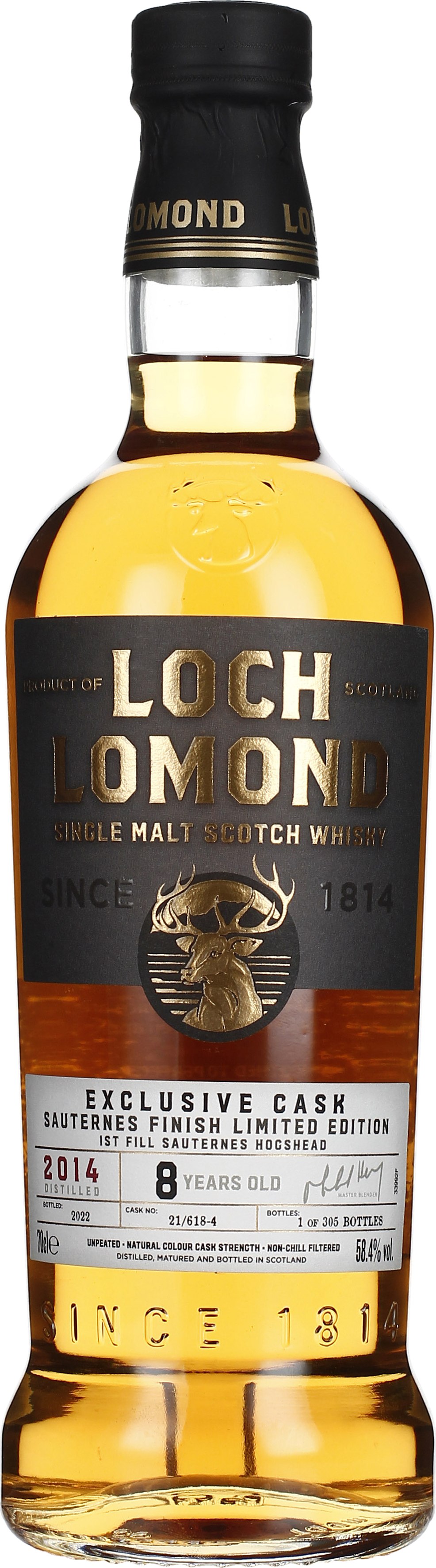 Drankdozijn Loch Lomond 8 years 2014 Sauternes Single Cask 70CL aanbieding