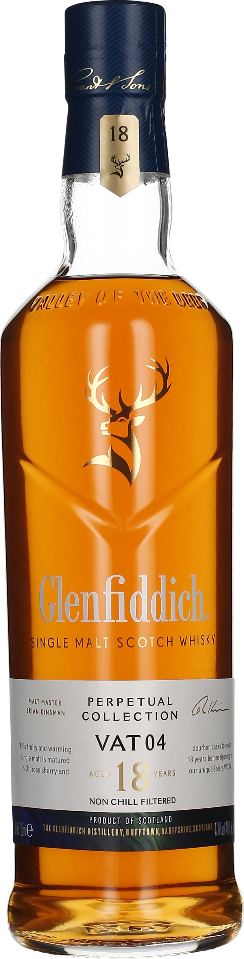 Drankdozijn Glenfiddich 18 years Perpetual Collection VAT 04 70CL aanbieding