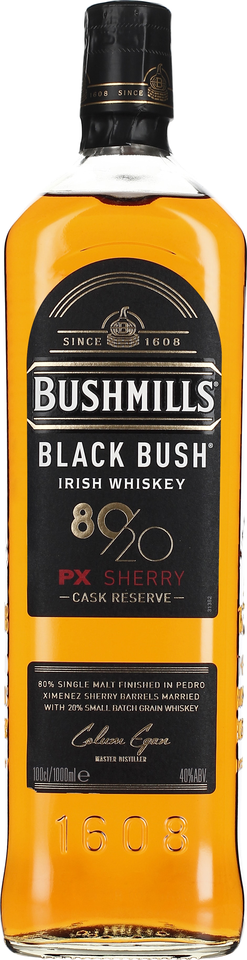 Drankdozijn Bushmills Black Bush 80/20 PX Sherry 1LTR aanbieding