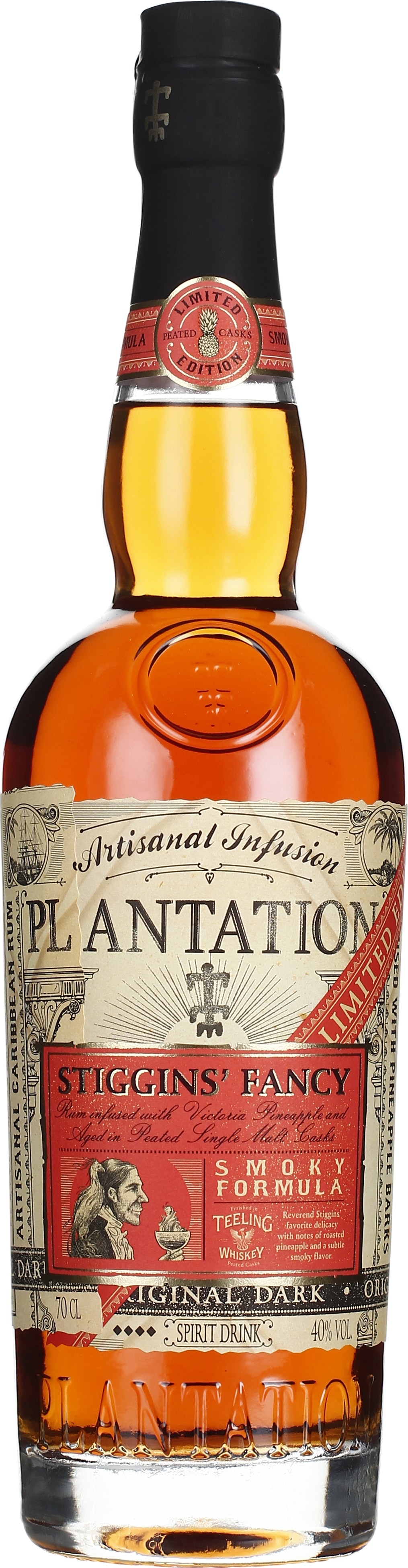 Drankdozijn Plantation Stiggins Fancy Smoky Formula 70CL aanbieding