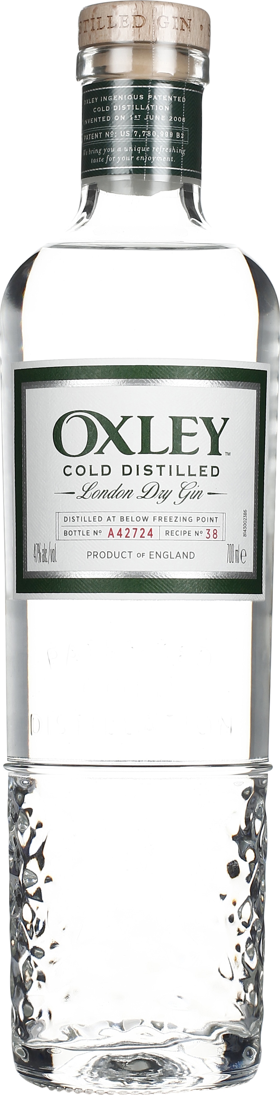 Drankdozijn Oxley London Dry Gin 70CL aanbieding