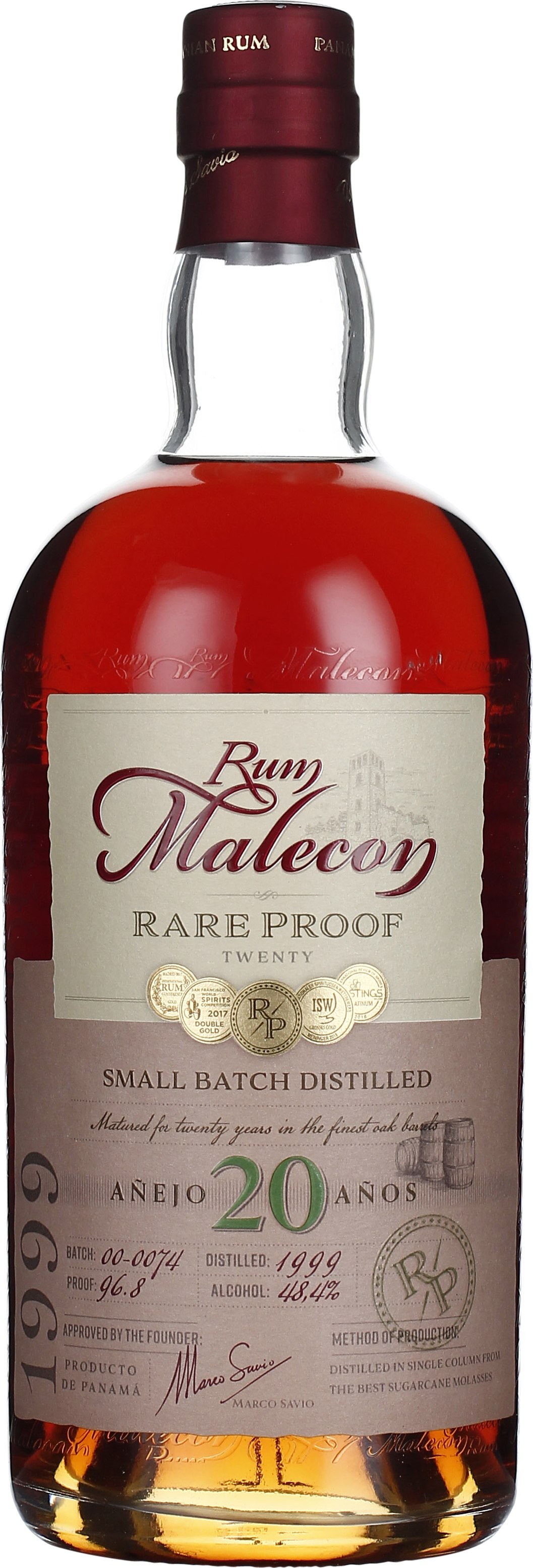 Drankdozijn Malecon 20 years Rare Proof 70CL aanbieding