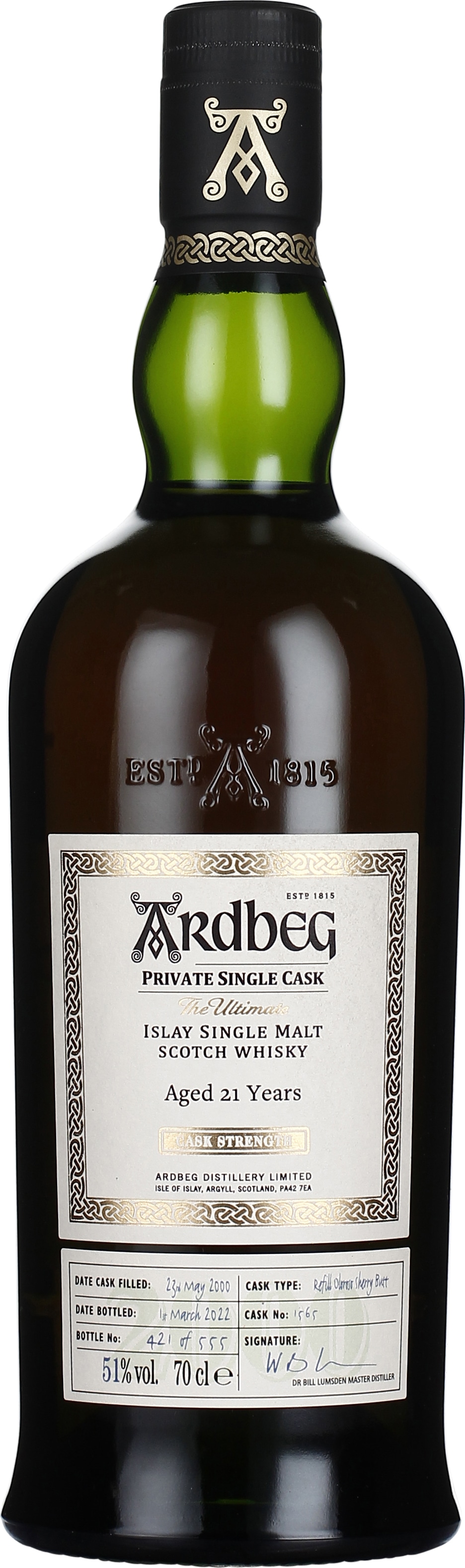 Drankdozijn Ardbeg 21 years 2000 Single Cask 70CL aanbieding