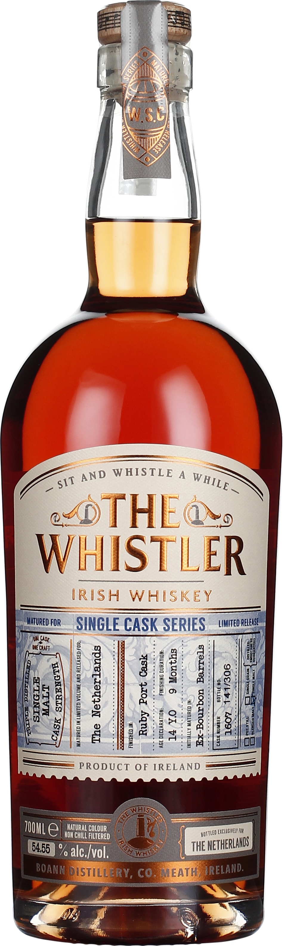 Drankdozijn The Whistler 14 years Single Cask 70CL aanbieding