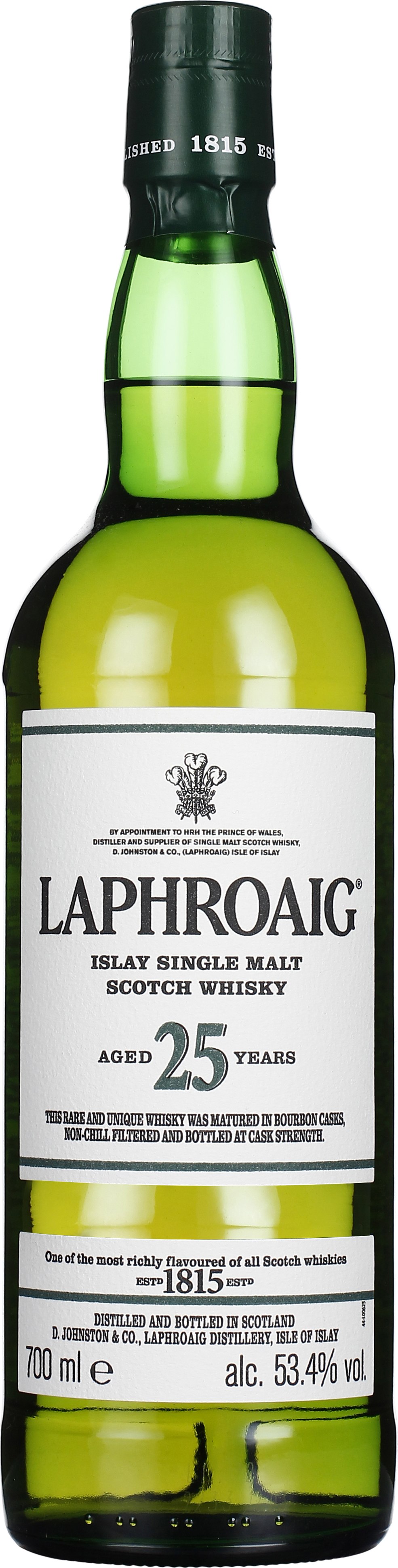 Drankdozijn Laphroaig 25 years Single Malt 2022 Release 70CL aanbieding
