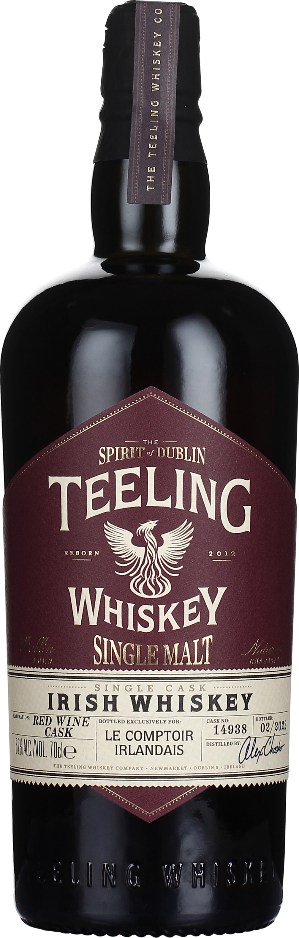 Drankdozijn Teeling 5 years 2016 Single Cask Red Wine 70CL aanbieding