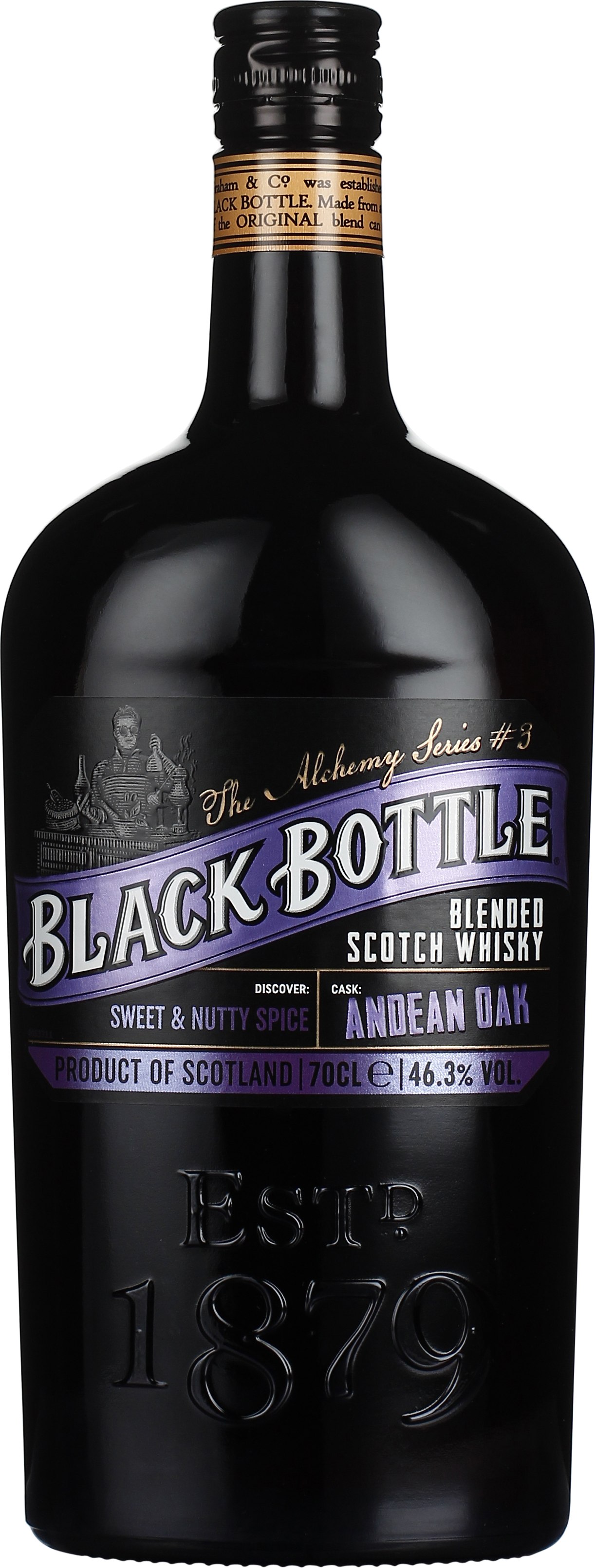 Drankdozijn Black Bottle Andean Oak 70CL aanbieding