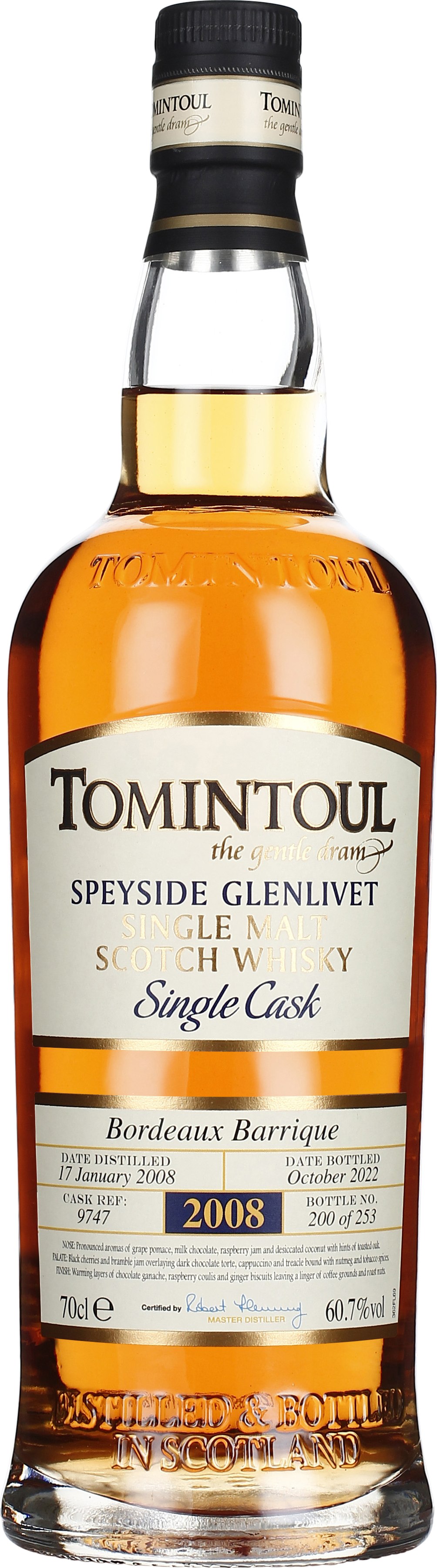Drankdozijn Tomintoul 14 years 2008 Bordeaux Single Cask 70CL aanbieding