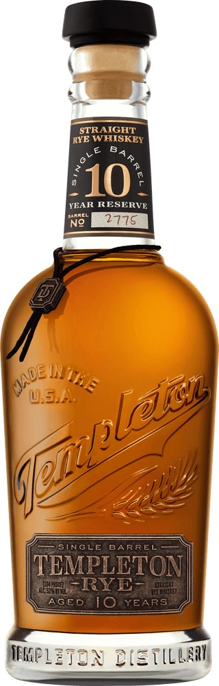 Drankdozijn Templeton 10 years Single Barrel Rye 70CL aanbieding