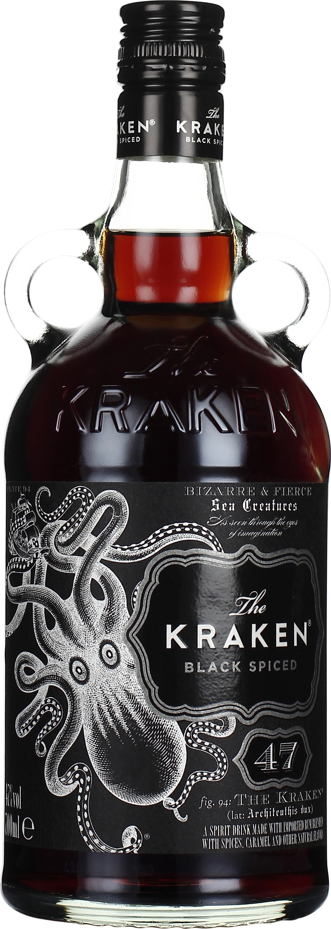 Drankdozijn The Kraken Black Spiced Rum Black Label 70CL aanbieding