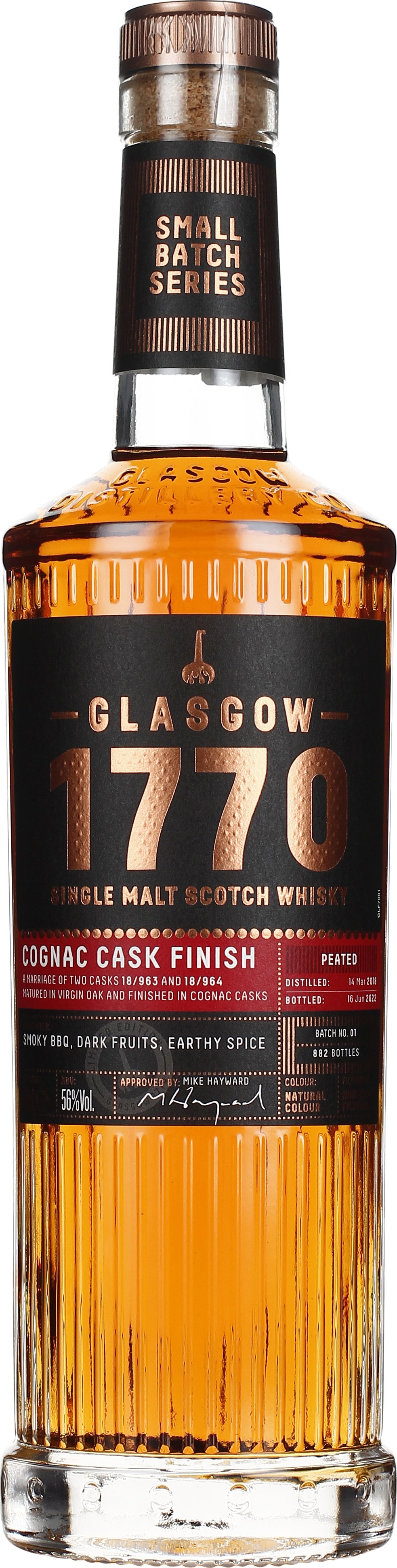 Drankdozijn Glasgow 1770 Cognac Cask Finish 70CL aanbieding