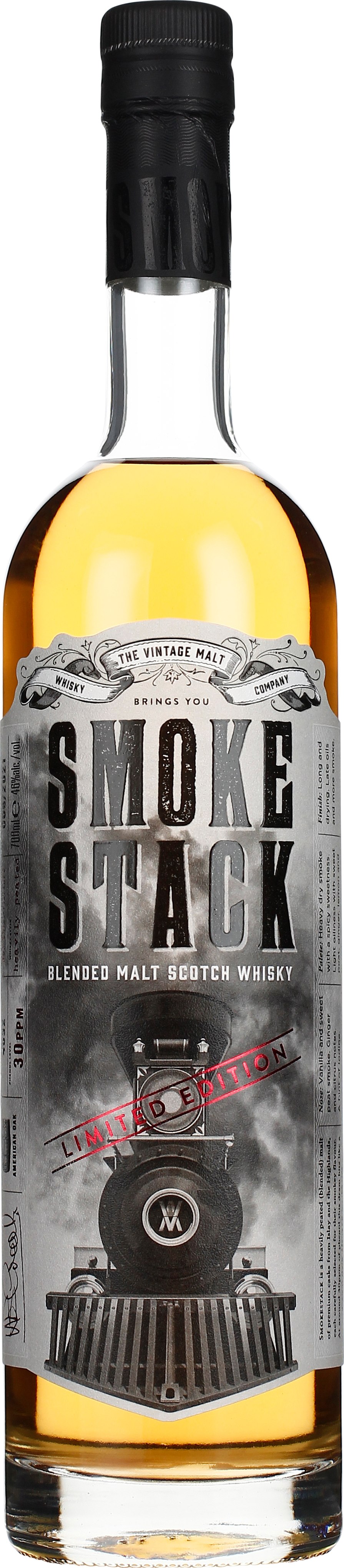 Drankdozijn The Vintage Malt Smoke Stack 70CL aanbieding