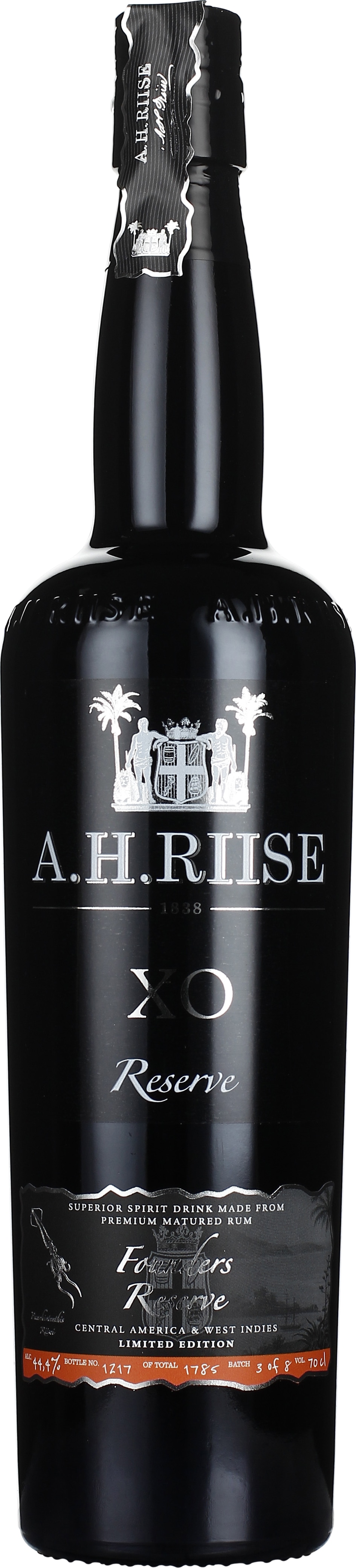 Drankdozijn A.H. Riise XO Founders Reserve Dark Orange 70CL aanbieding