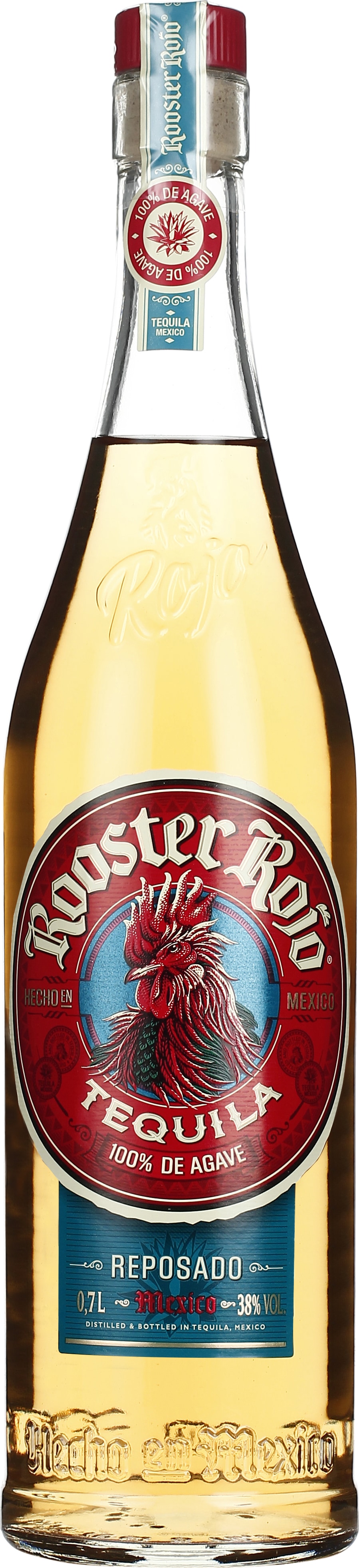 Drankdozijn Rooster Rojo Tequila Reposado 70CL aanbieding