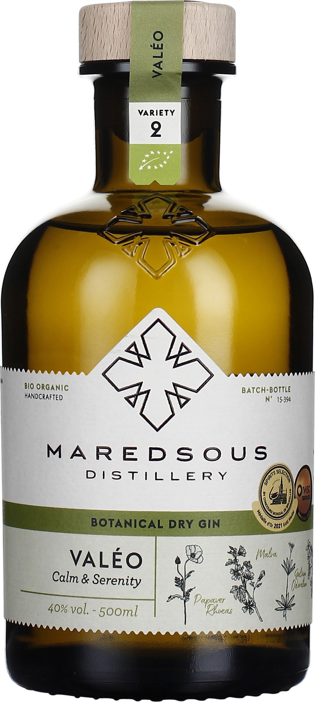 Drankdozijn Maredsous Valéo Calm & Serenity Gin 50CL aanbieding