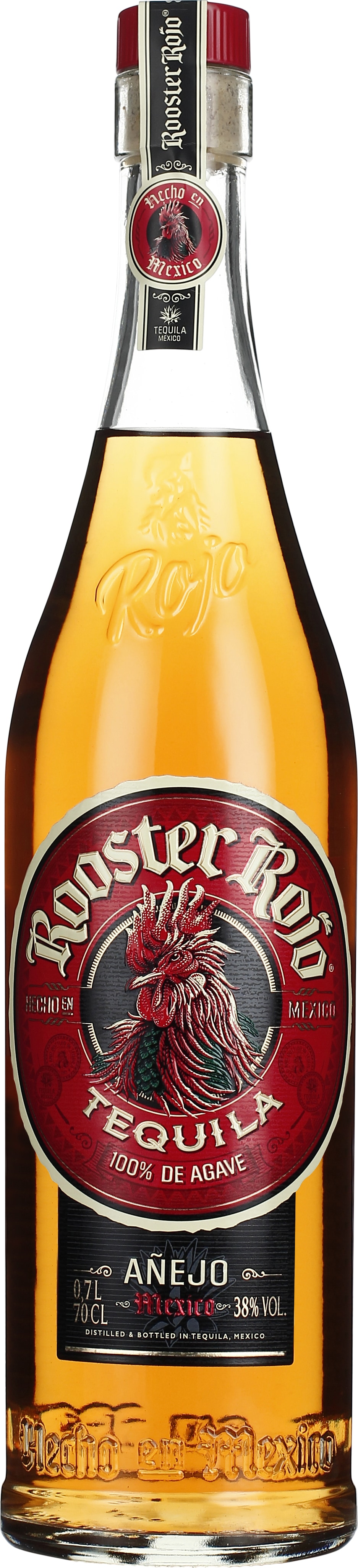 Drankdozijn Rooster Rojo Tequila Anejo 70CL aanbieding