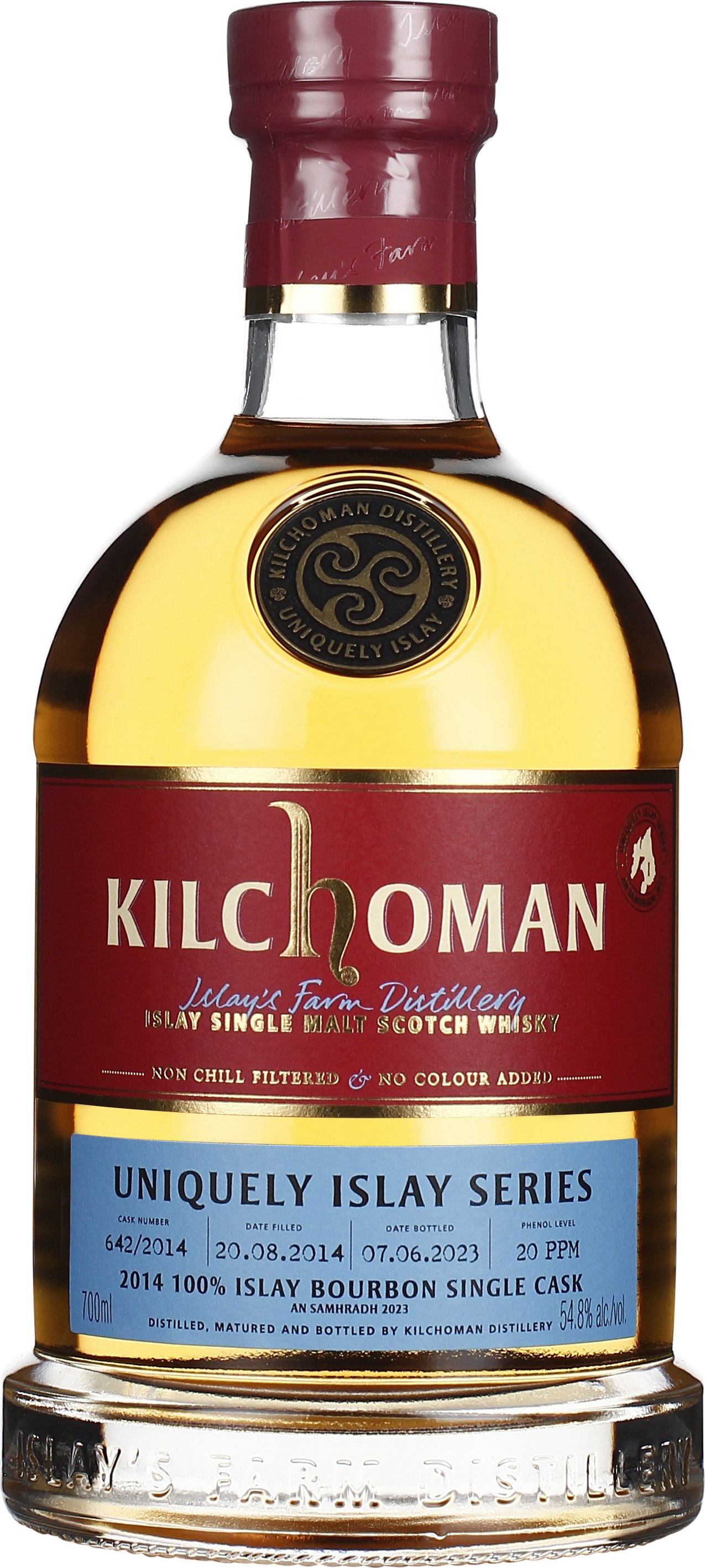 Drankdozijn Kilchoman An Samhradh 2014 Bourbon Single Cask 70CL aanbieding