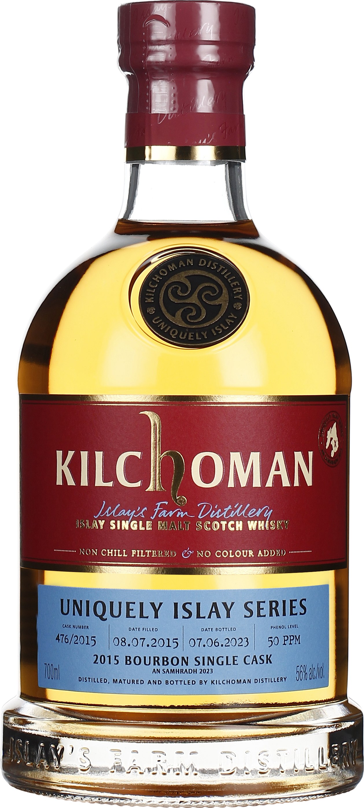 Drankdozijn Kilchoman An Samhradh 2015 Bourbon Single Cask 70CL aanbieding