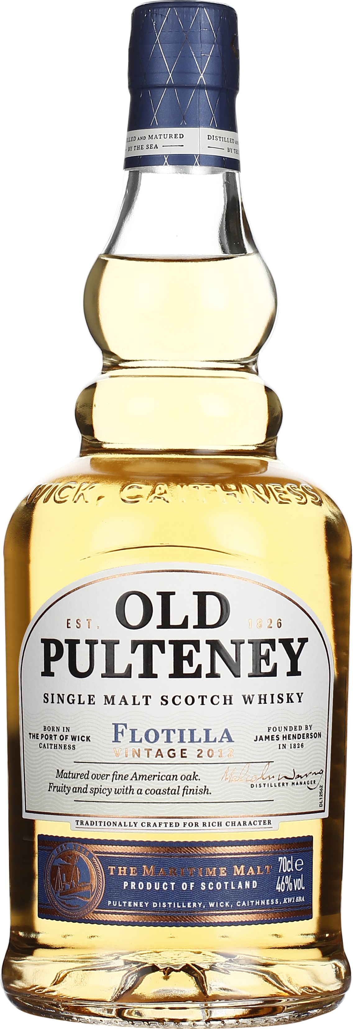 Drankdozijn Old Pulteney 10 years 2012 Flotilla Single Malt 70CL aanbieding