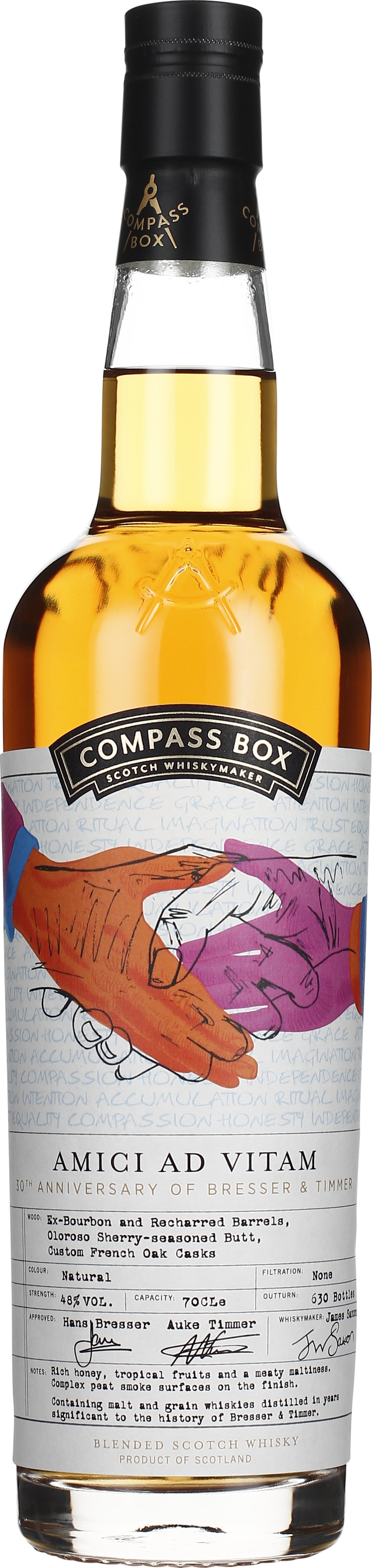 Drankdozijn Compass Box Amici Ad Vitam B&T 70CL aanbieding