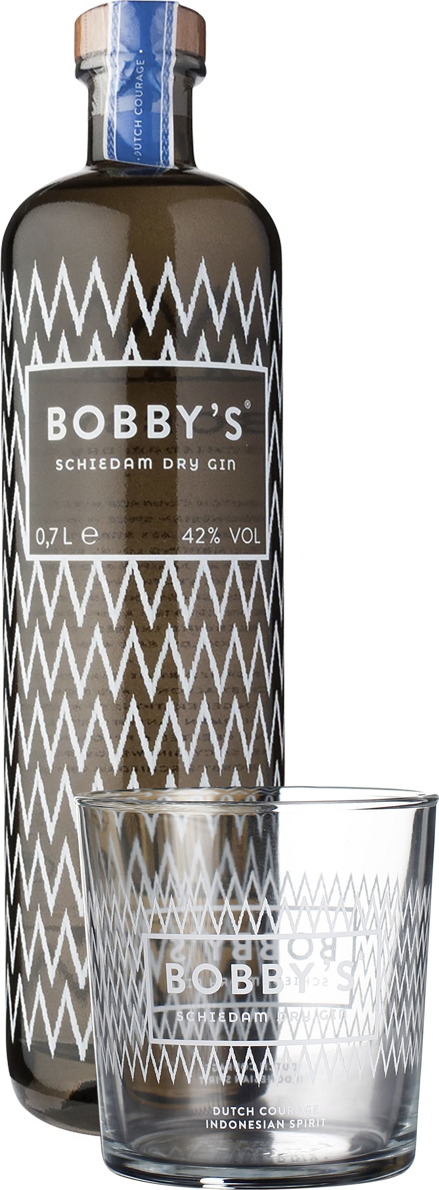 Drankdozijn Bobby's Gin Giftset 70CL aanbieding