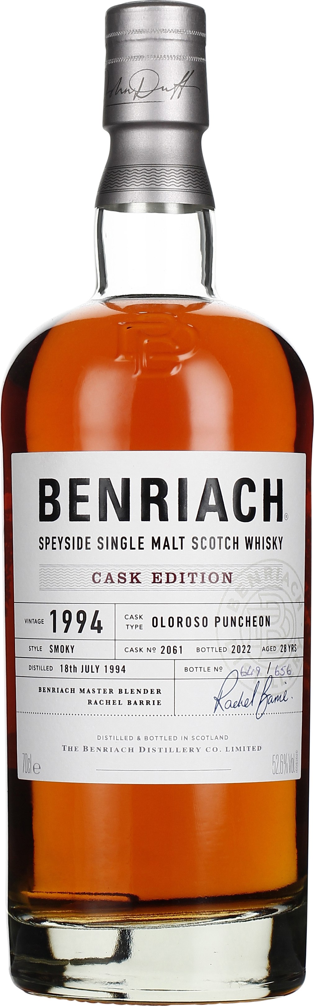 Drankdozijn Benriach 28 years Smoky Oloroso Single Cask 70CL aanbieding