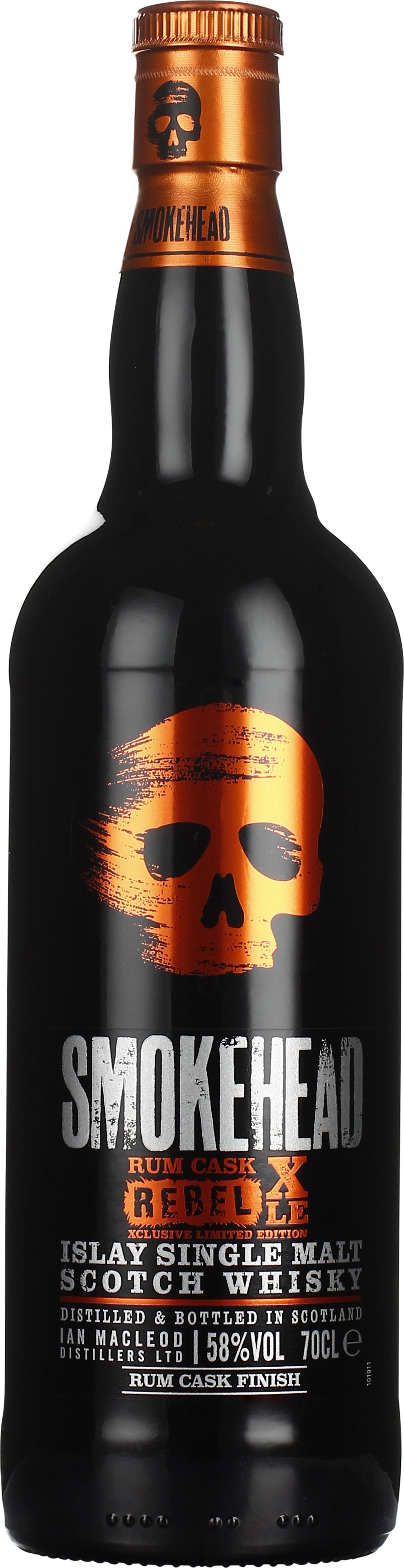 Drankdozijn Smokehead Rum Rebel XLE Single Malt 70CL aanbieding