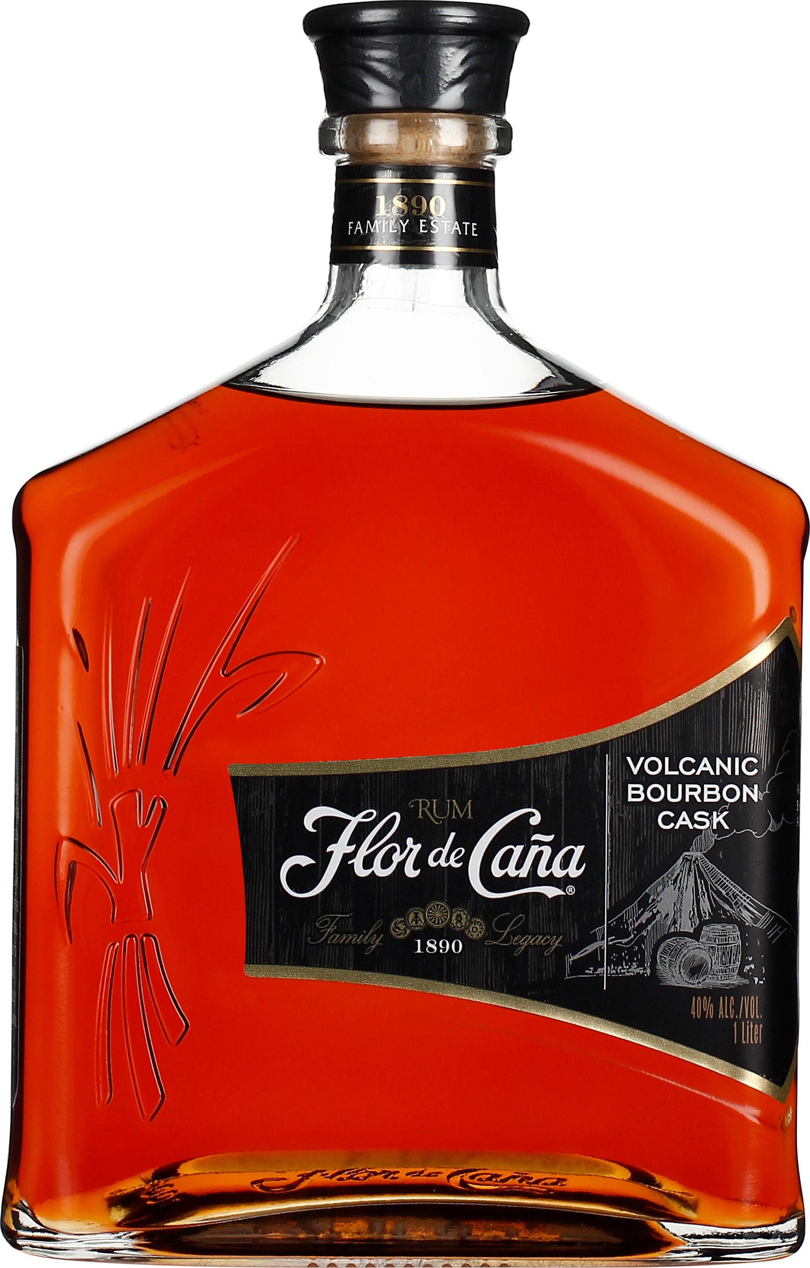 Drankdozijn Flor de Cana Volcanic Bourbon Cask 1LTR aanbieding