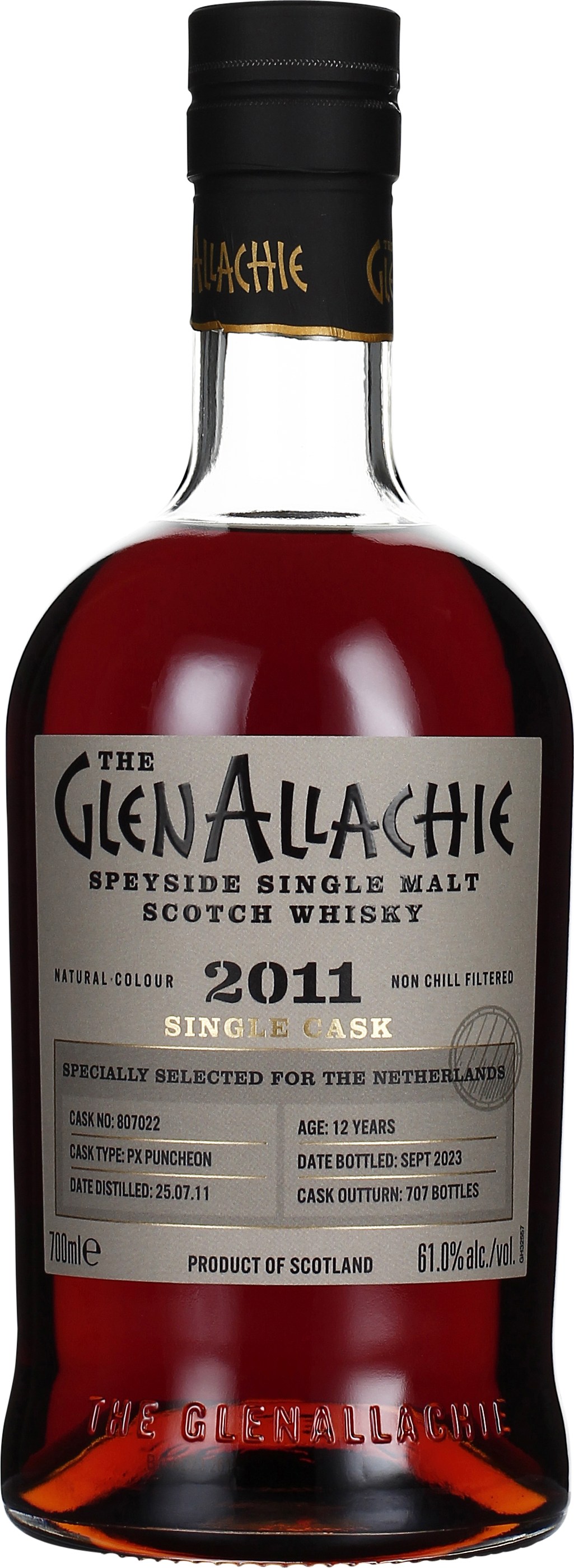 Drankdozijn GlenAllachie 12 years 2011 PX Puncheon Single Cask 70CL aanbieding