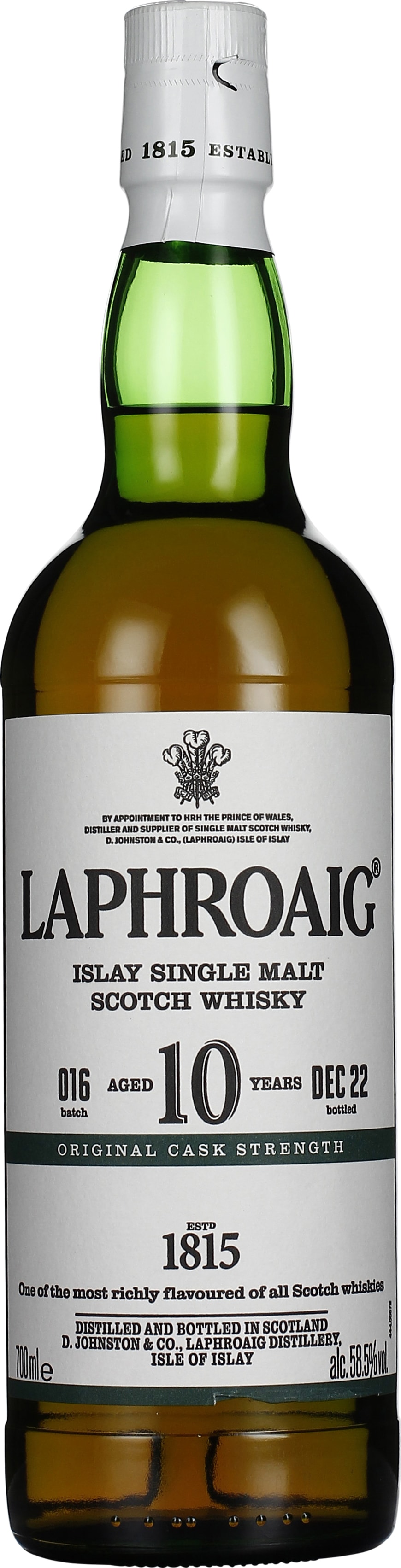 Drankdozijn Laphroaig 10 years Cask Strength 2022 Batch 16 70CL aanbieding