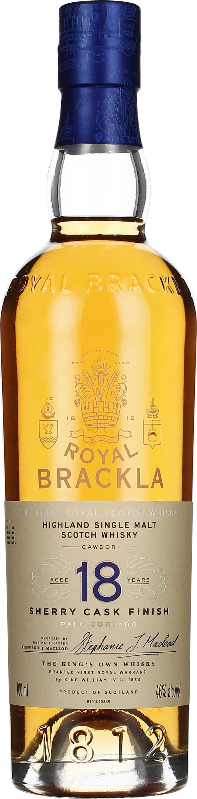Drankdozijn Royal Brackla 18 years Palo Cortado Sherry Cask Finish 70CL aanbieding