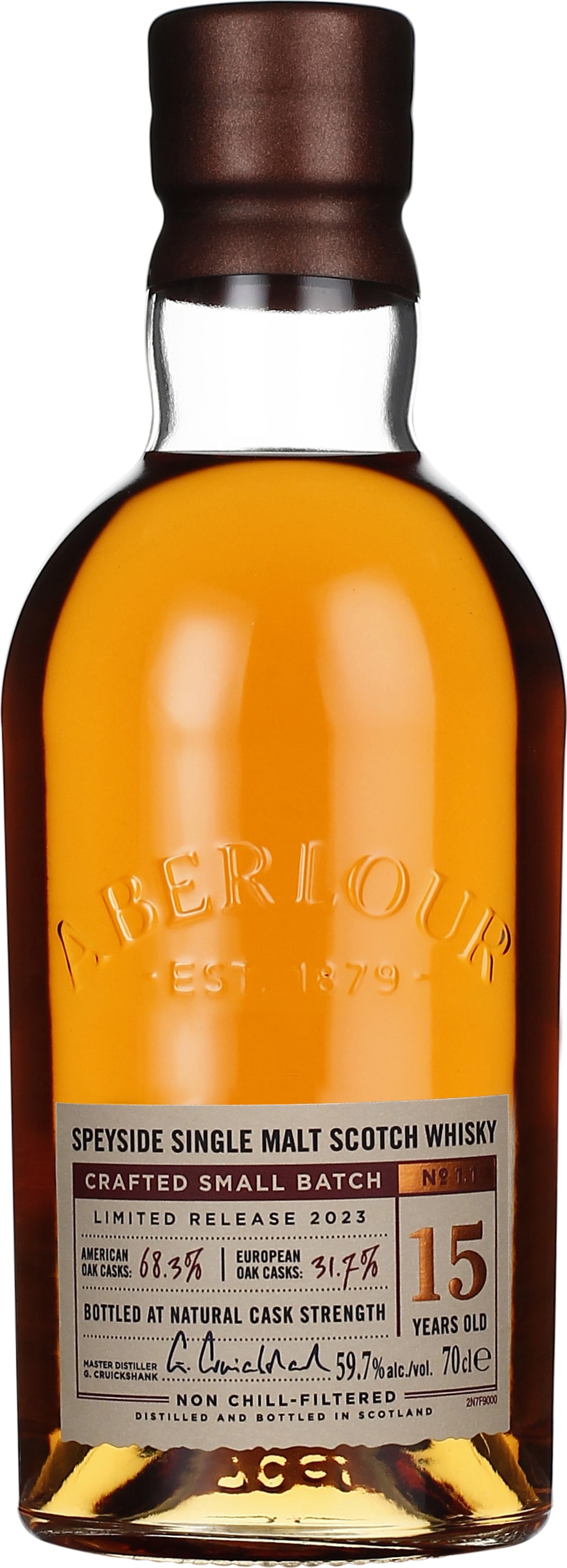 Drankdozijn Aberlour 15 years 2023 Small Batch 70CL aanbieding