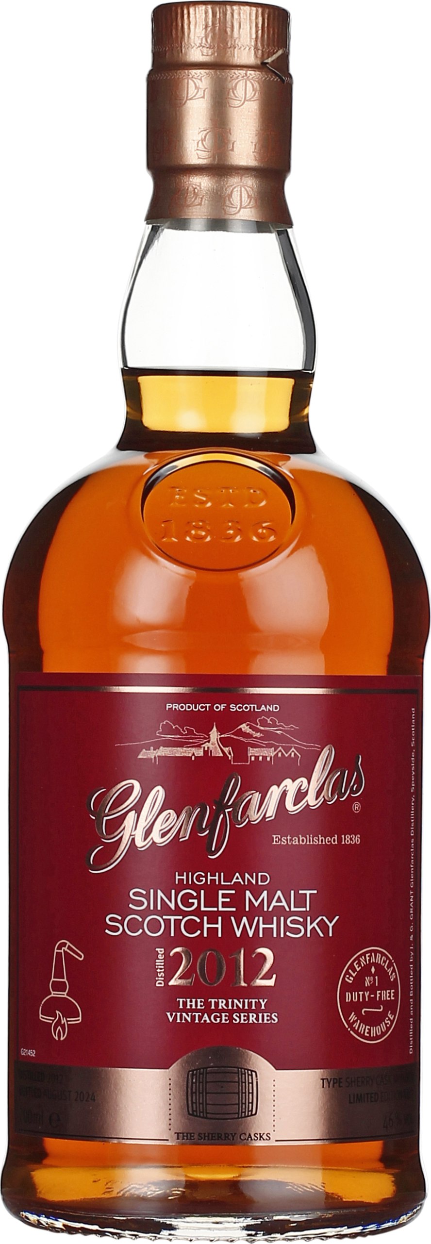 Drankdozijn Glenfarclas Vintage 2012 The Trinity 70CL aanbieding
