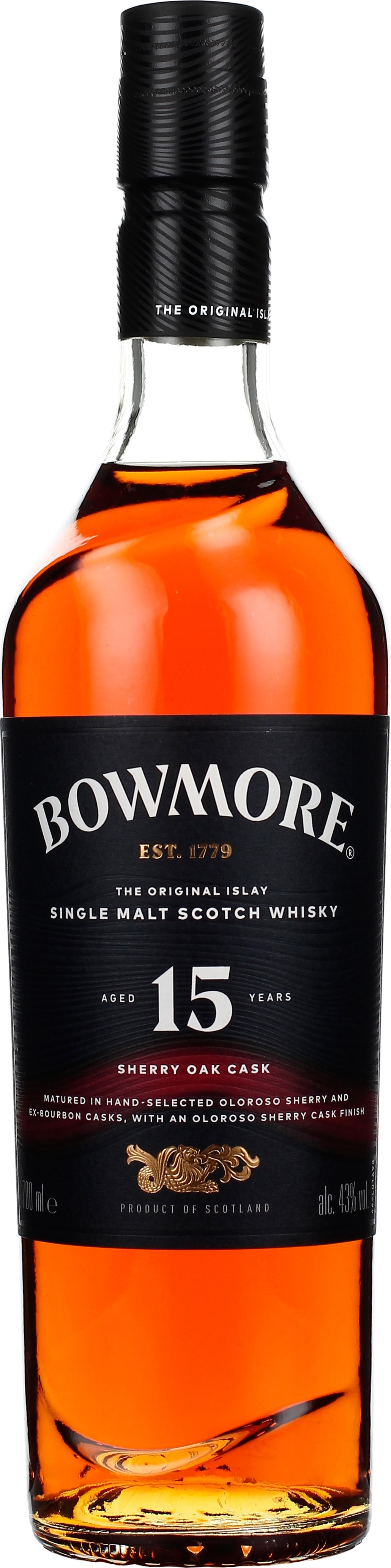 Drankdozijn Bowmore 15 years Sherry Single Malt 70CL aanbieding