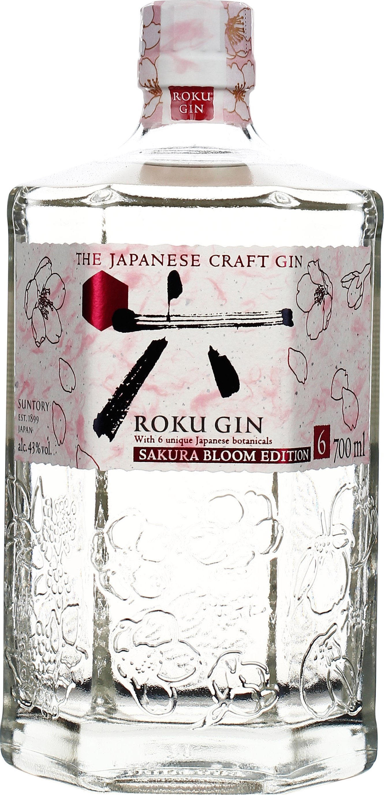 Drankdozijn Suntory Roku Sakura Bloom Gin 70CL aanbieding