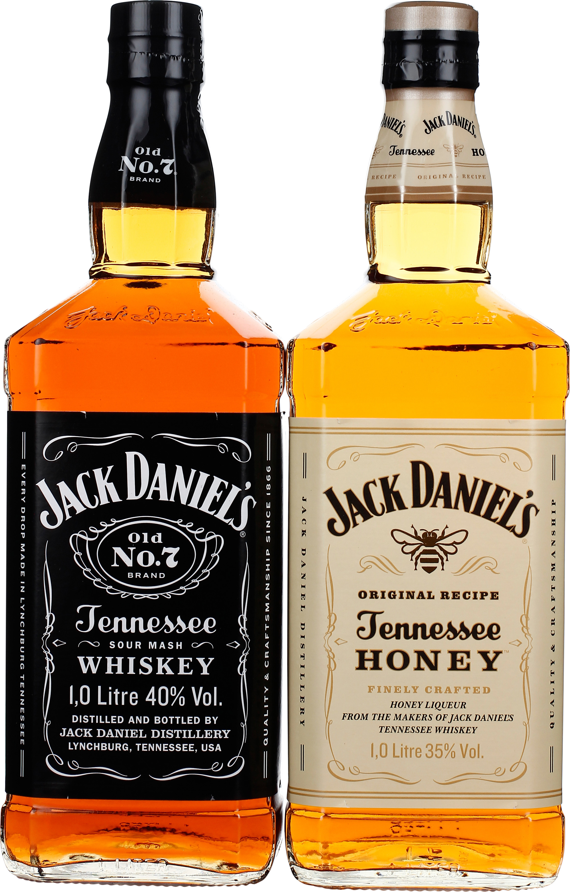 Drankdozijn Jack Daniels Jack&Honey Twinpack 2X100CL aanbieding